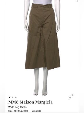 MM6 Maison Martin Margiela Wide Leg Crop Pants